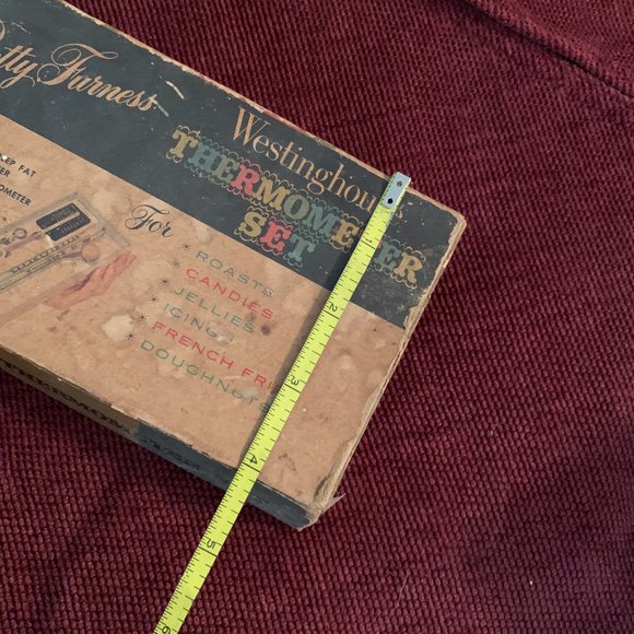 Vintage 1950s Betty Furness Westinghouse Thermometer Set Candy Roasts Jellies - Picture 6 of 10